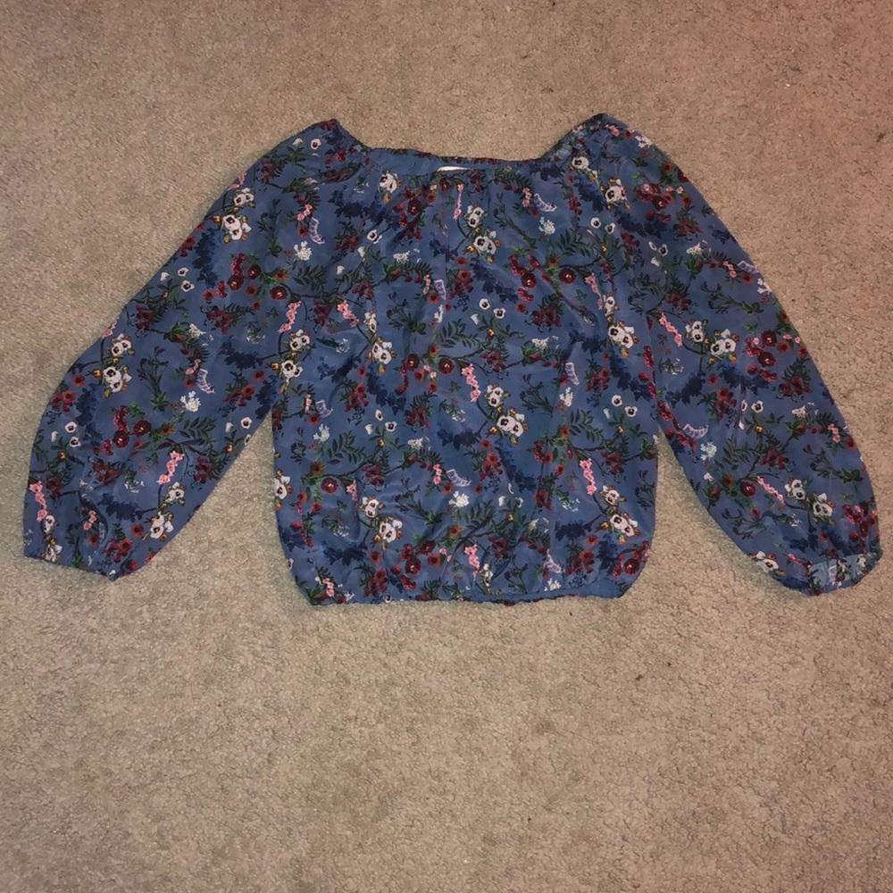 Floral off the shoulder top